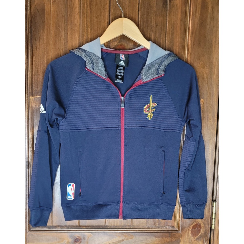 Cleveland Cavaliers Adidas‎ Youth Small Pre-Game Zip Hoodie Navy